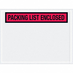 Sim Supply Packing List Envelope,Red,PK1000  PL451