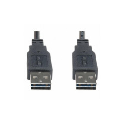 Tripp Lite Reversible USB Cable,Black,36in L UR020-003