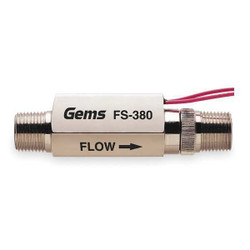 Gems Sensors Liquid Flow Switch,Piston,SPST,20VA FS-380, 179992