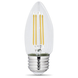 Feit Electric LED,3.3 W,B10,Medium Screw (E26),PK2  BPETC40927CAFIL/2/RP