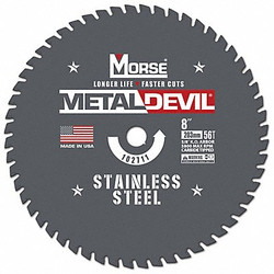 Morse Circular Saw Blade,8 in Blade,56 Teeth 102711-WWG