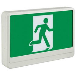 Big Beam Exit Sign,LED,Green Letter Color,2 Faces EXKL2GWWU-RUNMAN