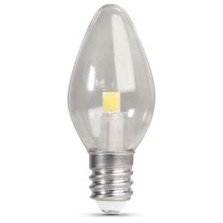 Feit Electric LED,0.35 W,C7,Candelabra Screw (E12),PK4 BP4C7/827/LED/4