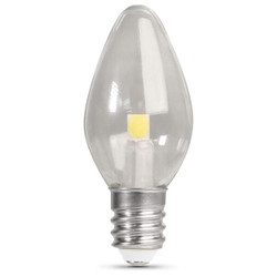 Feit Electric LED,0.35 W,C7,Candelabra Screw (E12),PK4  BP4C7/827/LED/4