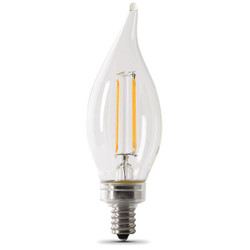 Feit Electric 3.3 W,BA10,Candelabra Screw (E12),PK6 CFC40/927CA/FIL/6