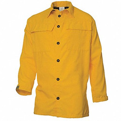 Coaxsher Wildland Fire Shirt ,L,Yellow,Button FC103-L
