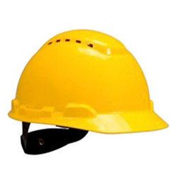 3m Hard Hat,Hi-Viz Yellow,7-3/4 76448-NUV-H702VL