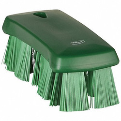 Vikan Cleaning Brush,6 7/8 in L,Green Bristle 38912