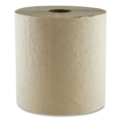 Boardwalk® Hard Wound Towel, 1 Ply, 8" x 700 ft, Kraft, 6/Carton 6700R