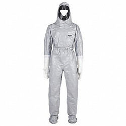 Dupont Hooded Coverall,L,Gray,Tychem(R) 6000 TF611TGYLG000110