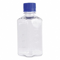 Wheaton Media Bottle,177.7 mm H,Clear,PK12 WPBGC0500SB
