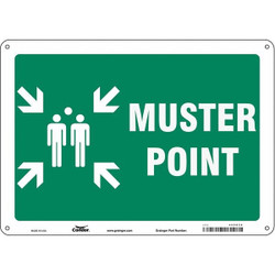 Condor Safety Sign,10 in x 14 in,Polyethylene 485G28