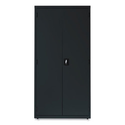 OIF Economy Assembled Storage Cabinets, 5 Shelves, 36" x 18" x 72", Black 21219