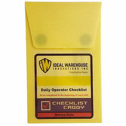 Ideal Warehouse Innovations Replacement Checklist Book,1 3/8" W,PK5 70-1072-CP