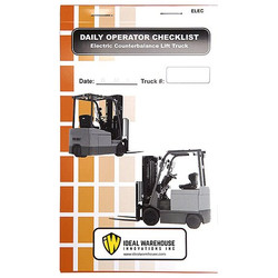 Ideal Warehouse Innovations Replacement Checklist Book,1 3/8" W,PK5 70-1076-CP