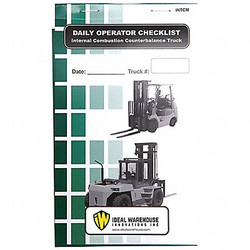 Ideal Warehouse Innovations Replacement Checklist Book,1 3/8" W,PK5 70-1075-CP