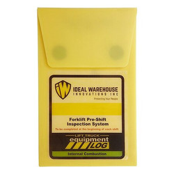 Ideal Warehouse Innovations Replacement Checklist Book,1" W,PK4 70-1061-CP