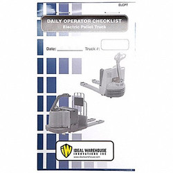 Ideal Warehouse Innovations Replacement Checklist Book,1 3/8" W,PK5 70-1078-CP
