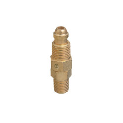 Inert Arc Hose & Torch Adaptor, Brass, Straight, Male/Male, LH to RH