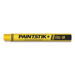 Paintstik+ Lacquer Fill-In Solid Paint Marker, 3/8 in x 4.25 in L, Yellow