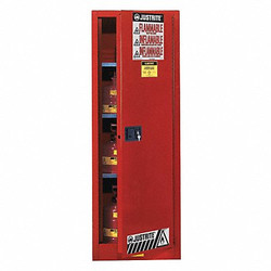 Justrite Flammable Cabinet,36 Gal.,Red  892231