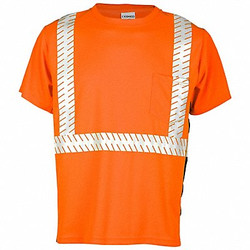 Kishigo T-Shirt,Black Sided,Class 2,Orange,M 9115-M