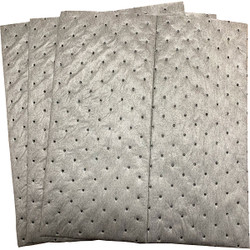 FyterTech Spilfyter™ 3-Ply Sorbent Pads, Medium Weight, 16" x 18", Gray, 100/Pkg