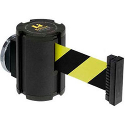 Lavi Industries Magnetic Retractable Belt Barrier Black Wrinkle Case W/15' Black