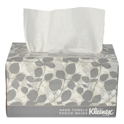 Kimberly Clark 01701 Kleenex Luxury Hand Towels in a Pop-Up Box, White, (1 Individual Box of 120 Sheets) Pack of 2