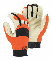 Majestic Glove Glove Mechanics A Grade Pigskin, Large 2152THV/10 1 pair Pack of 12