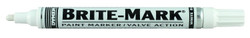 Dykem BRITE-MARK 84003 Medium Tip Paint Marker, White Pack of 132
