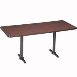 Interion Counter Height Restaurant Table 60""L x 30""W Mahogany