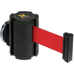Lavi Industries Magnetic Retractable Belt Barrier Black Wrinkle Case W/15' Red B