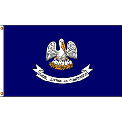 Nylglo Louisiana Flag,4x6 Ft,Nylon 142170