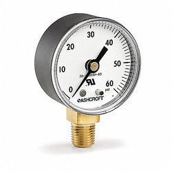 Ashcroft Pressure Gauge 20W1005PH 02L XRUZG 60#