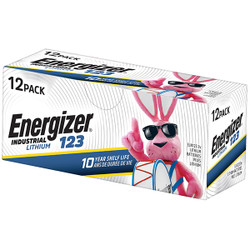 Energizer® 123 Lithium Battery, 12/Pkg