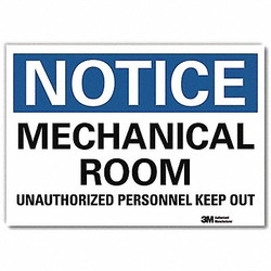 Lyle Notice Sign,5inx7in,Reflective Sheeting U5-1322-RD_7X5