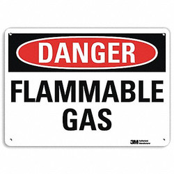 Lyle Danger Sign,10 in x 14 in,Aluminum  U3-1476-RA_14X10