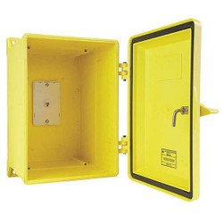 Hubbell Gai-Tronics Weatherproof Phone Enclosure,Yellow  255-003YL