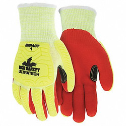 Mcr Safety Coated Gloves,L,knit Cuff,PK12  UT1956L