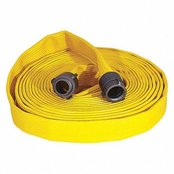 Jafrib Fire Hose,50 ft,Yellow,Rubber  G50H25RY50