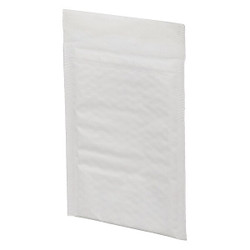 Sim Supply Bubble Mailer,Paper,6-3/4" L,White,PK250  56LR86