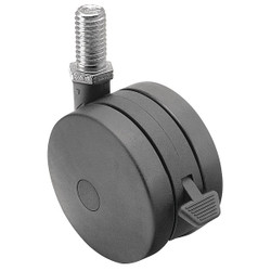Shepherd Hardware Stem Caster,2"dia,Nylon,75lb PUT50637BK-B