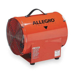 Allegro Industries Confined Space Fan,Orange,12" W 9509-01