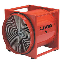 Allegro Industries Confined Space Fan,Orange,22" W 9525-50