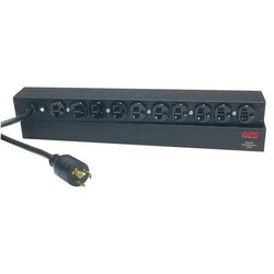 Apc PDU,20A,10 Outlet,12 ft,Black AP9564