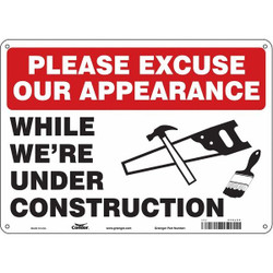 Condor Safety Sign,10 inx14 in,Aluminum 476L94