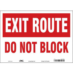 Condor Safety Sign,10 in x 14 in,Vinyl 473F05