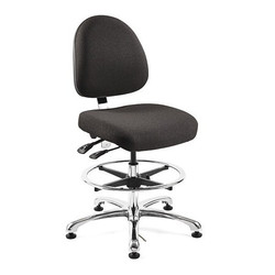 Bevco Ergonomic ESD Task Chair,Fabric,Black 9551M-E-EBF