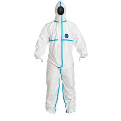 Dupont Hooded Coveralls,5XL,Wht,Tyvek 600,PK25  TY198TWH5X0025PI